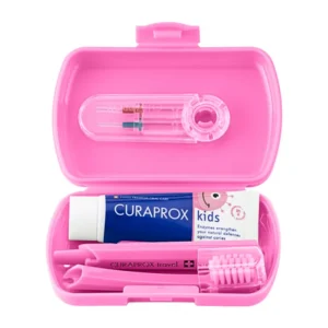 Alternative view of CURAPROX KIDS TRAVEL SET kelioninis rinkinys vaikams ROŽINIS (6-12 metų)