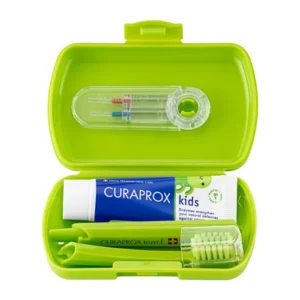 Alternative view of CURAPROX KIDS TRAVEL SET kelioninis rinkinys vaikams ŽALIAS (6-12 metų)